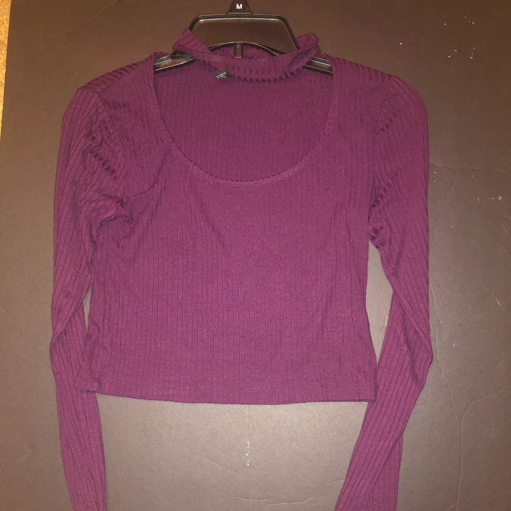 Burgundy long sleeve